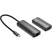 Microconnect MC-USBCHDMIEXT-30M audio/video extender Zilver