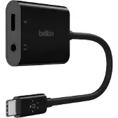 Belkin RockStar USB-C Naar 3,5 Mm Audio En Oplaad Adapter