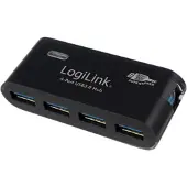 Logilink UA0170 UA0170 USB-hub 4 poorten USB-A USB 3.0 5 GBit/s Zwart