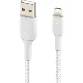 Belkin Braided USB-A-naar-Lightning 3 Meter Wit