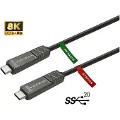 VivoLink PROUSBCMM15OP USB-kabel USB 3.2 Gen 2 (3.1 Gen 2) 15 m USB C Zwart
