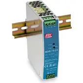 LevelOne ind. Voeding POW-2432 24VDC 75W DIN rail si, Netwerkschakelaar, Zilver, Blauw