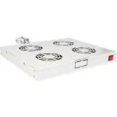 Roline 19-inch ventilatorunit 4 ventilatoren, Thermostaat grijs