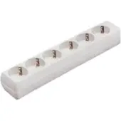 Bachmann Smart stekkerdoos zonder kabel | 6 contacten | wit
