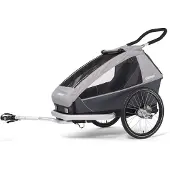 Croozer - Kid Keeke 1 - Kinderfietskar grijs/zwart