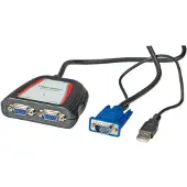 Value Portable VGA Video-Splitter, 2-port, 250MHz