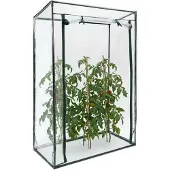 Relaxdays tuinkas tomaten, tomatenhuis, broeikas, tomaten kweken, groen, kas PVC