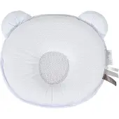 Candide - Baby Kussen - Plat hoofd - Petit Panda air+ - wit