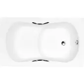 Badland ARIA REHAB ligbad 120 x 70 cm wit met handgrepen