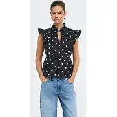 ONLY Blouse 'ONLKai' zwart / wit