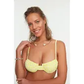 Trendyol Bikinitop geel / wit