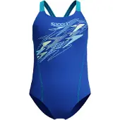 Speedo Medley Logo medalist Meisjes Sportbadpak - Blauw/Paars