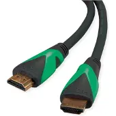 ROLINE GREEN ATC 8K HDMI Ultra HD Kabel met Ethernet, M/M, zwart, 1 m