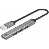 ACT AC6225 USB-A Hub 2.0 | 4-poorts USB-A | Aluminium | Kabellengte 18cm