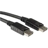 Value DisplayPort kabel - versie 1.2 (4K 60Hz) - halogeenvrij (LSZH) en UL gecertificeerd / zwart - 1 meter