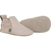 Lodger Stepper - Baby Slofjes Leer - Cr√me - Maat 17 - 10,5cm - Eerste Loopschoentjes Binnen - Echt Leer