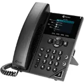 Poly VVX 250 SIP (zonder voeding), Telefoon, Zwart