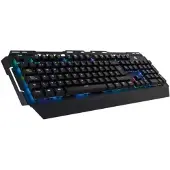 Conceptronic KRONIC - Toetsenbord - met achtergrondverlichting - USB - Duits - Toetsmechanisme: blauwe schakelaar - Zwart