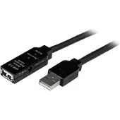 StarTech.com 35m USB 2.0 verlengkabel - Zwart