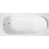Badland MEDIUM ligbad 160 x 75 cm wit met baddrager