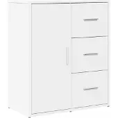 vidaXL Dressoir 60x31x70 cm bewerkt hout wit