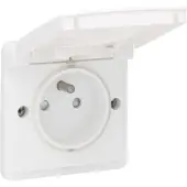 Niko Hydro stopcontact met penaarde Wit IP55