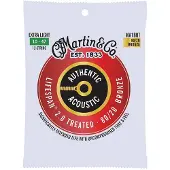Martin strings Martin Authentiek Akoestische Gitaar Snaren, Lifespan 2.0 Behandeld, Extra Licht 12-Snarig, 80/20 Brons