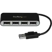 StarTech.com Compacte 4-poorts USB 2.0 hub zwart