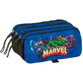 Safta Avengers 21.5x10x8 Cm Triple Etui Blauw Man
