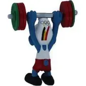 Schleich 40267 Belgische Olympische team Gewichtheffer smurf limited edition