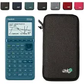 Casio Graph 25+E II incl. WYNGS Beschermhoes Donkergrijs - Grafische Rekenmachine - Basis Pakket