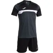 Joma Danubio Iii Short Sleeve Set Zwart,Grijs M Man