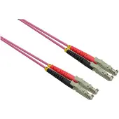 Roline glasvezelkabel duplex 50/125µm OM4, LSH/LSH, LSOH, violet, 0,5 m