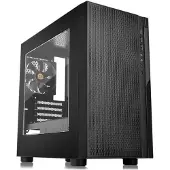 Thermaltake Versa H18, Micro-tower, PC-behuizing, Zwart, Micro ATX, Mini-ITX, SPCC, 15,5 cm