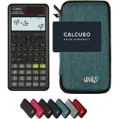 Casio fx-85ES Plus 2nd edition incl. WYNGS Beschermhoes Turkoois - Wetenschappelijke Rekenmachine - Basis Pakket