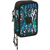 Safta Graffiti Go 12.5x19.5x5.5 Cm Triple Etui Zwart Man