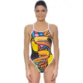 Turbo Tucan Swimsuit Veelkleurig 4XL Vrouw