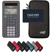 Texas Instruments TI-30X Prio MathPrint incl. WYNGS Beschermhoes Donkergrijs - Wetenschappelijke Rekenmachine - Basis Pakket