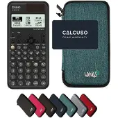 Casio fx-991CW ClassWiz incl. WYNGS Beschermhoes Turkoois - Wetenschappelijke Rekenmachine - Basis Pakket (speciaal voor België)