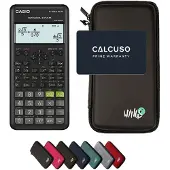 Casio fx-82ES Plus 2nd edition incl. WYNGS Beschermhoes Zwart - Wetenschappelijke Rekenmachine - Basis Pakket