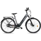 Sharp Urban elektrische stadsfiets 12.8Ah 28 inch grijs