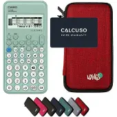 Casio FX-92B Secondaire incl. WYNGS Beschermhoes Rood - Wetenschappelijke Rekenmachine - Basis Pakket