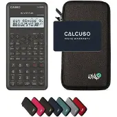 Casio fx-82MS 2nd edition incl. WYNGS Beschermhoes Donkergrijs - Wetenschappelijke Rekenmachine - Basis Pakket