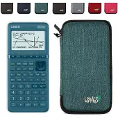 Casio Graph 25+E II incl. WYNGS Beschermhoes Turkoois - Grafische Rekenmachine - Basis Pakket