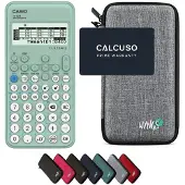 Casio FX-92B Secondaire incl. WYNGS Beschermhoes Lichtgrijs - Wetenschappelijke Rekenmachine - Basis Pakket