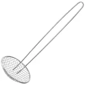 Hendi Frituurschep – Metalen draadgreep – Roestvast staal – Ø100x310 mm – Vaatwasmachinebestendig
