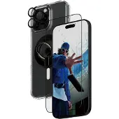 PanzerGlass - 4-in-1 Pack - hintere Abdeckung für Mobiltelefon - ultra-breite Passform - kompatibel mit MagSafe - recyc