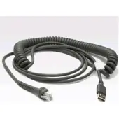 Zebra Technologies KABEL - AFGESCHERMD USB: POWER PLUS PLUG 7 FT. (2,8M) RECHT 12V, Auto-adapter