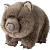 WWF Knuffel Wombat (28 cm), levensechte knuffel, zacht pluche knuffel, pluchen figuur
