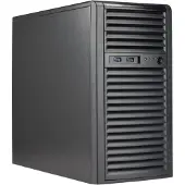 Supermicro Server, model SC732i-600B, Midi/Minitower, met 2x 600W voedingen en 4x 3.5" schijfbehuizingen